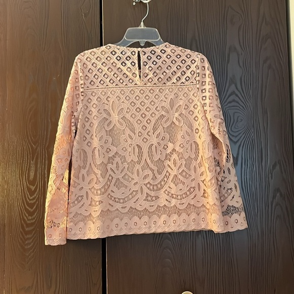 Express peach crocheted long sleeve top. Size Medium. NWT. - Picture 8 of 13